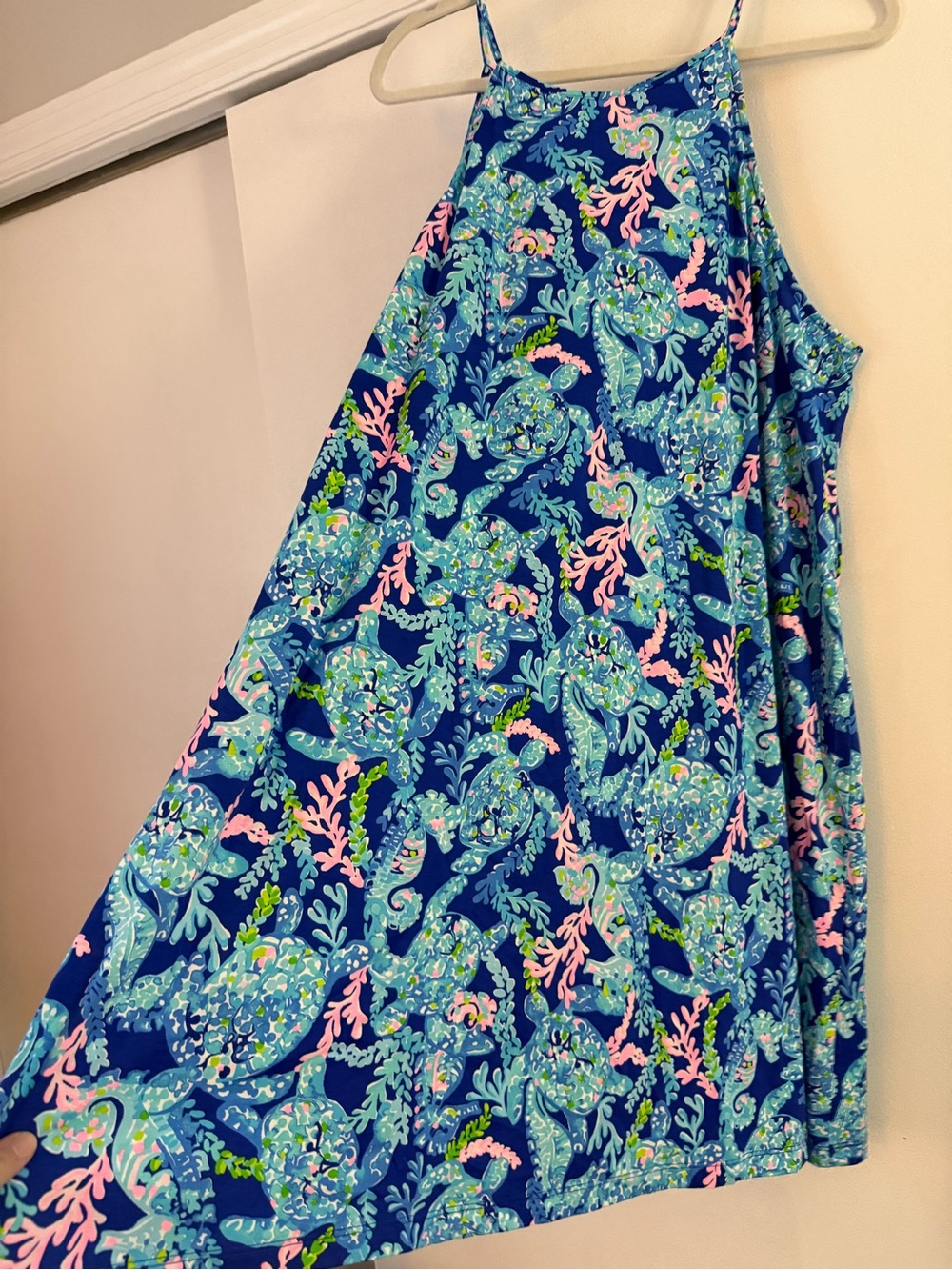 Lilly Pulitzer Blue Turtle Print Margot Dress - Picture 3 of 7